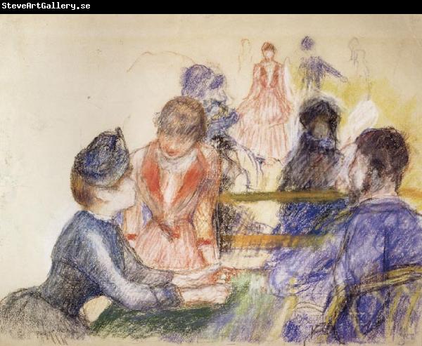 Pierre Renoir At the Moulin de la Galette